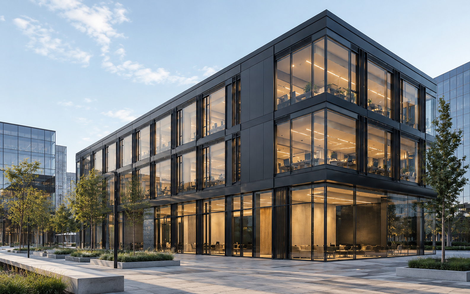 Large sliding opening to exterior space