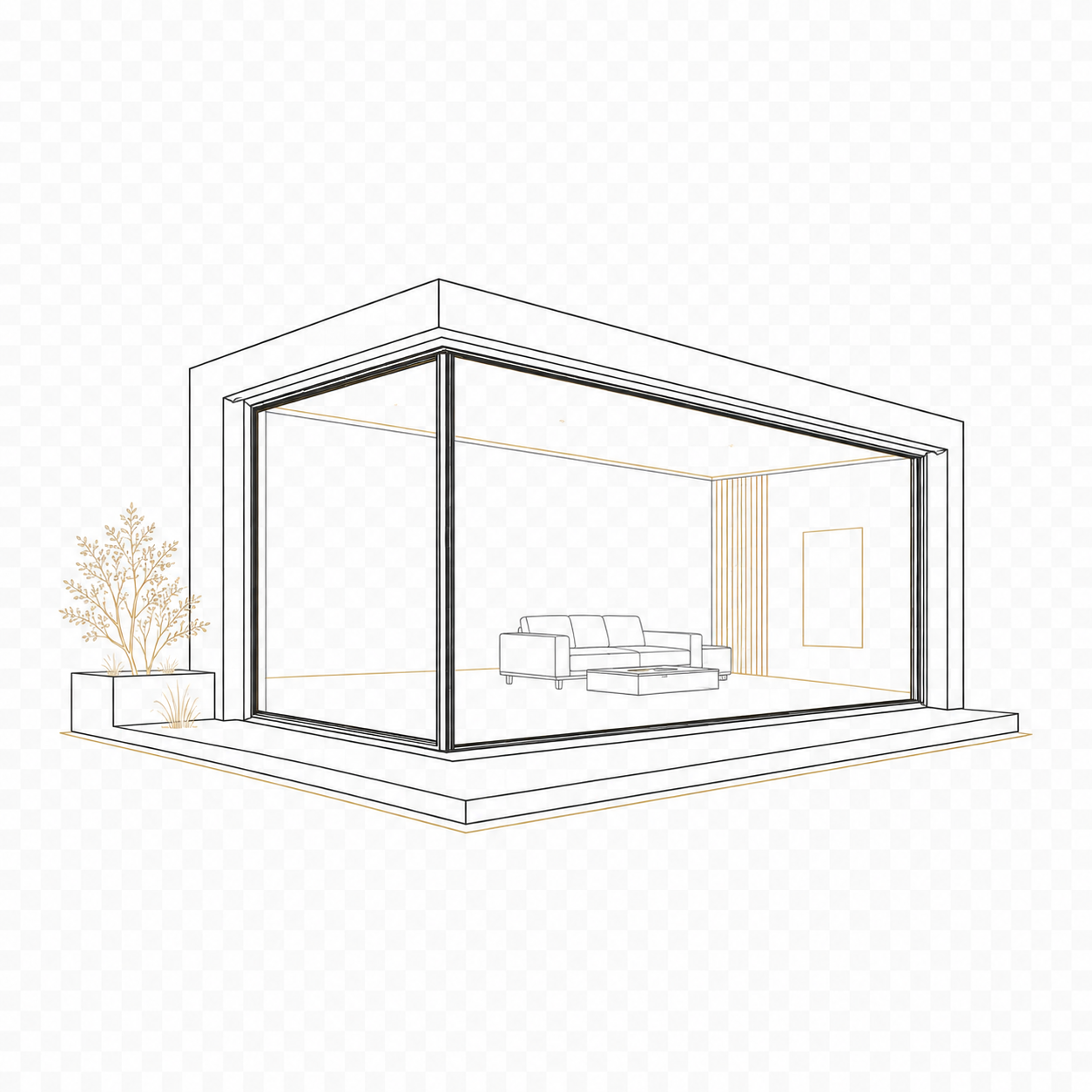 Seamless Glass Corners